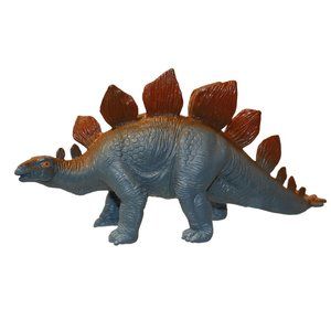 2000 Toy Major Trading Stegosaurus Gray Brown Dinosaur Plastic Figure 1072-P11